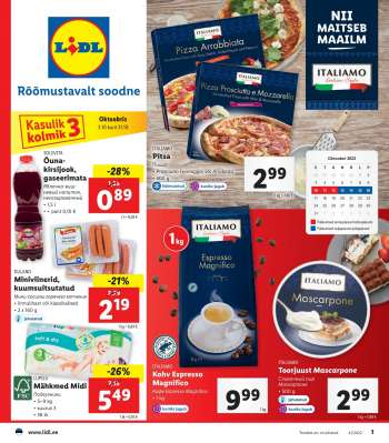 Kaupluse Lidl kliendileht - 10.10.2022 - 16.10.2022.