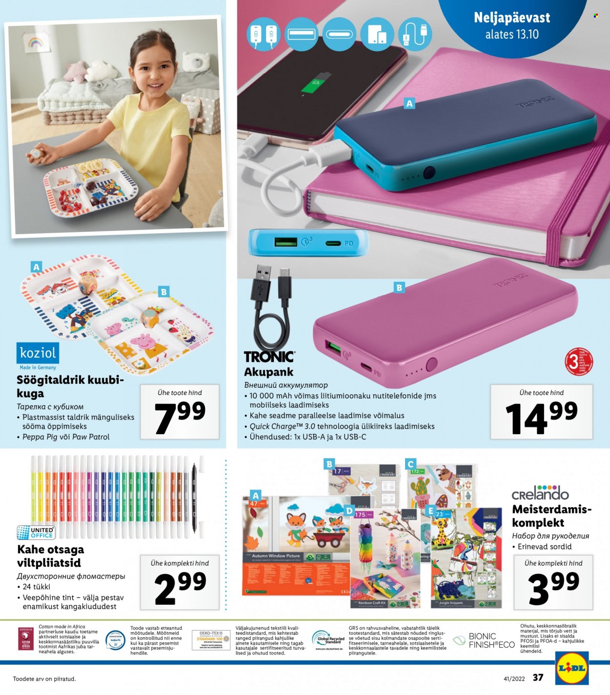 Lidl kliendileht - 10.10.2022 - 16.10.2022. Lehekülg 37