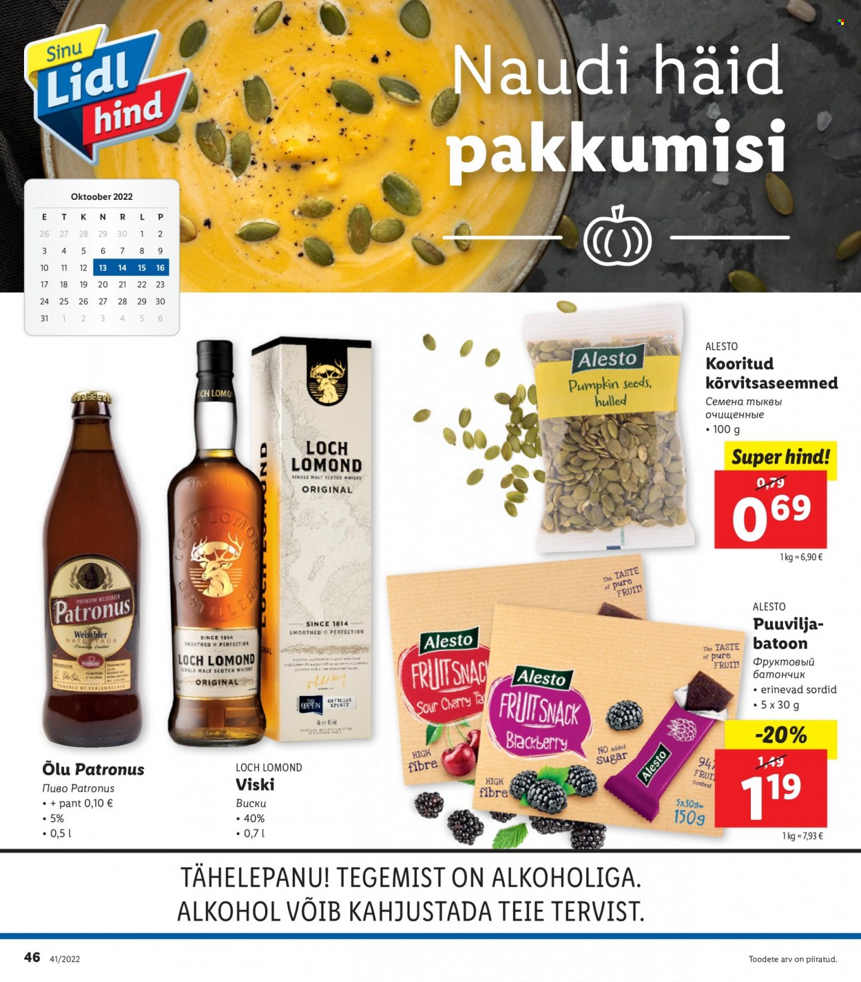 Lidl kliendileht - 10.10.2022 - 16.10.2022. Lehekülg 46