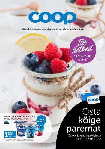 Kaupluse Coop kliendileht - 11.10.2022 - 31.10.2022.