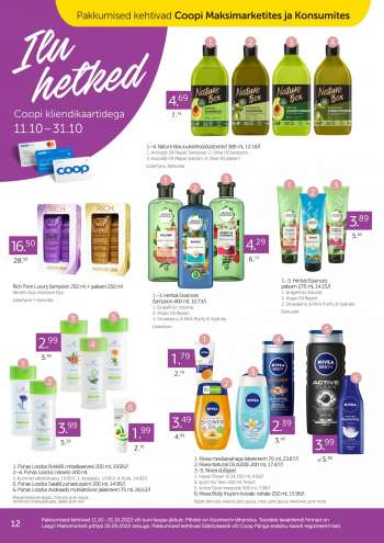 Kaupluse Coop kliendileht - 11.10.2022 - 31.10.2022.