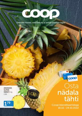 Kaupluse Coop kliendileht - 18.10.2022 - 24.10.2022.