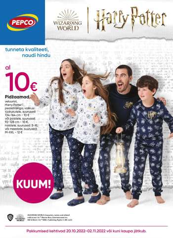Kaupluse Pepco kliendileht - 20.10.2022 - 02.11.2022.