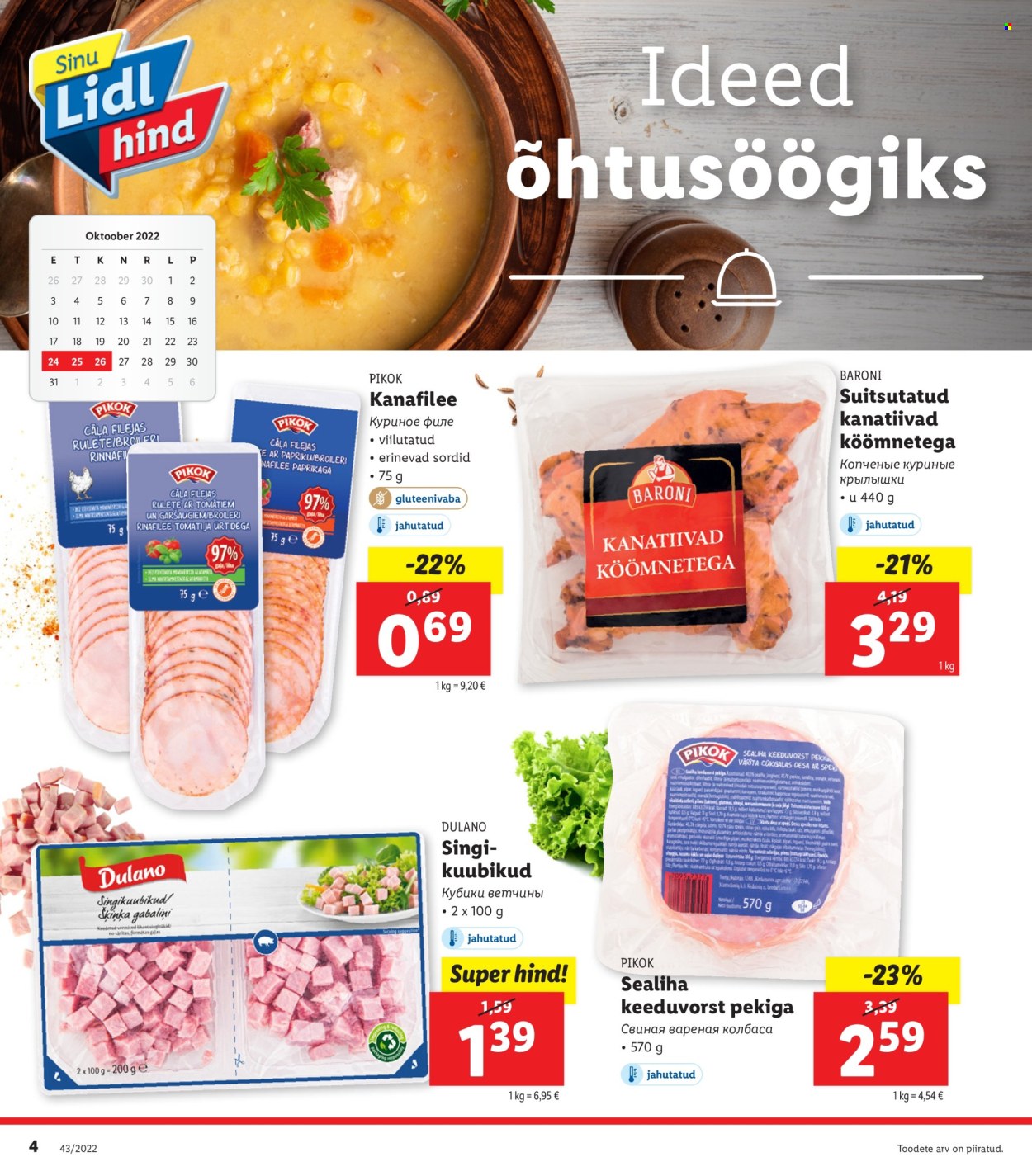 Lidl kliendileht - 24.10.2022 - 30.10.2022. Lehekülg 4