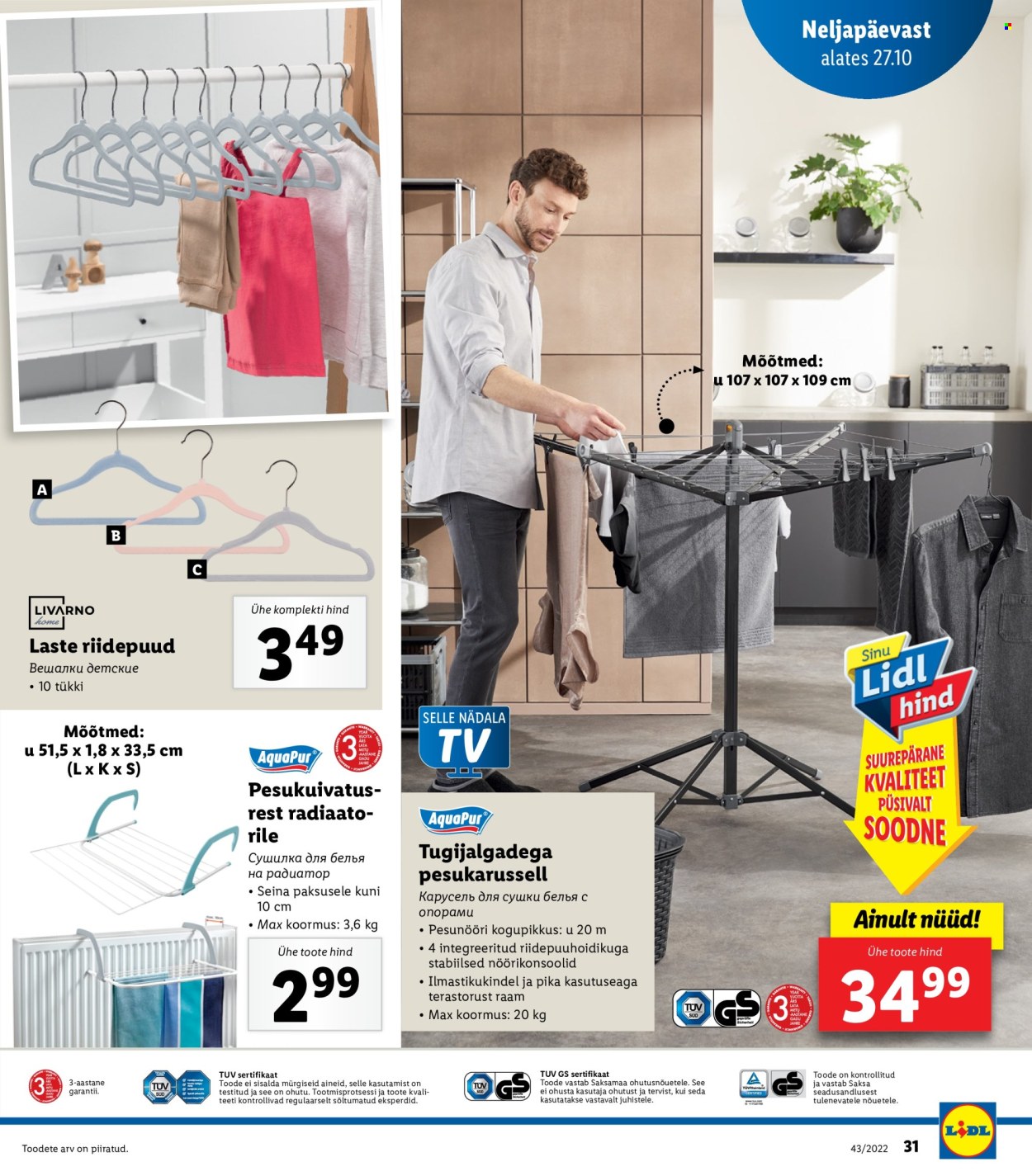 Lidl kliendileht - 24.10.2022 - 30.10.2022. Lehekülg 31