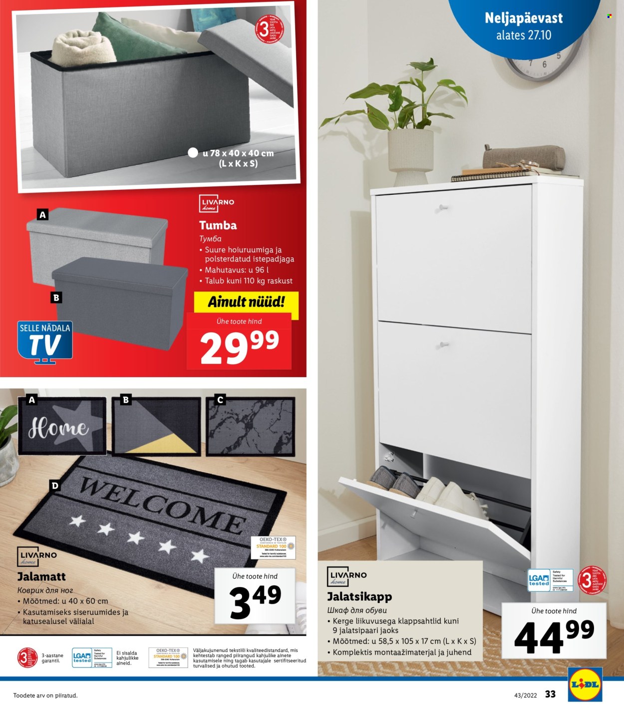 Lidl kliendileht - 24.10.2022 - 30.10.2022. Lehekülg 33