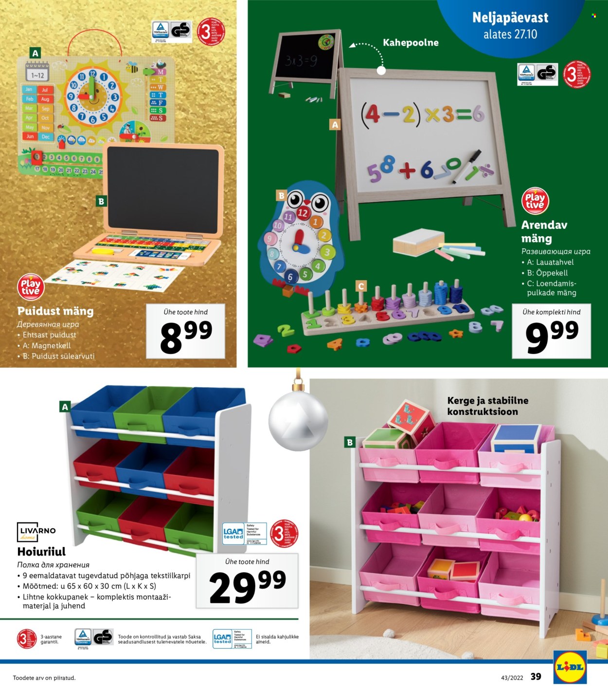 Lidl kliendileht - 24.10.2022 - 30.10.2022. Lehekülg 39