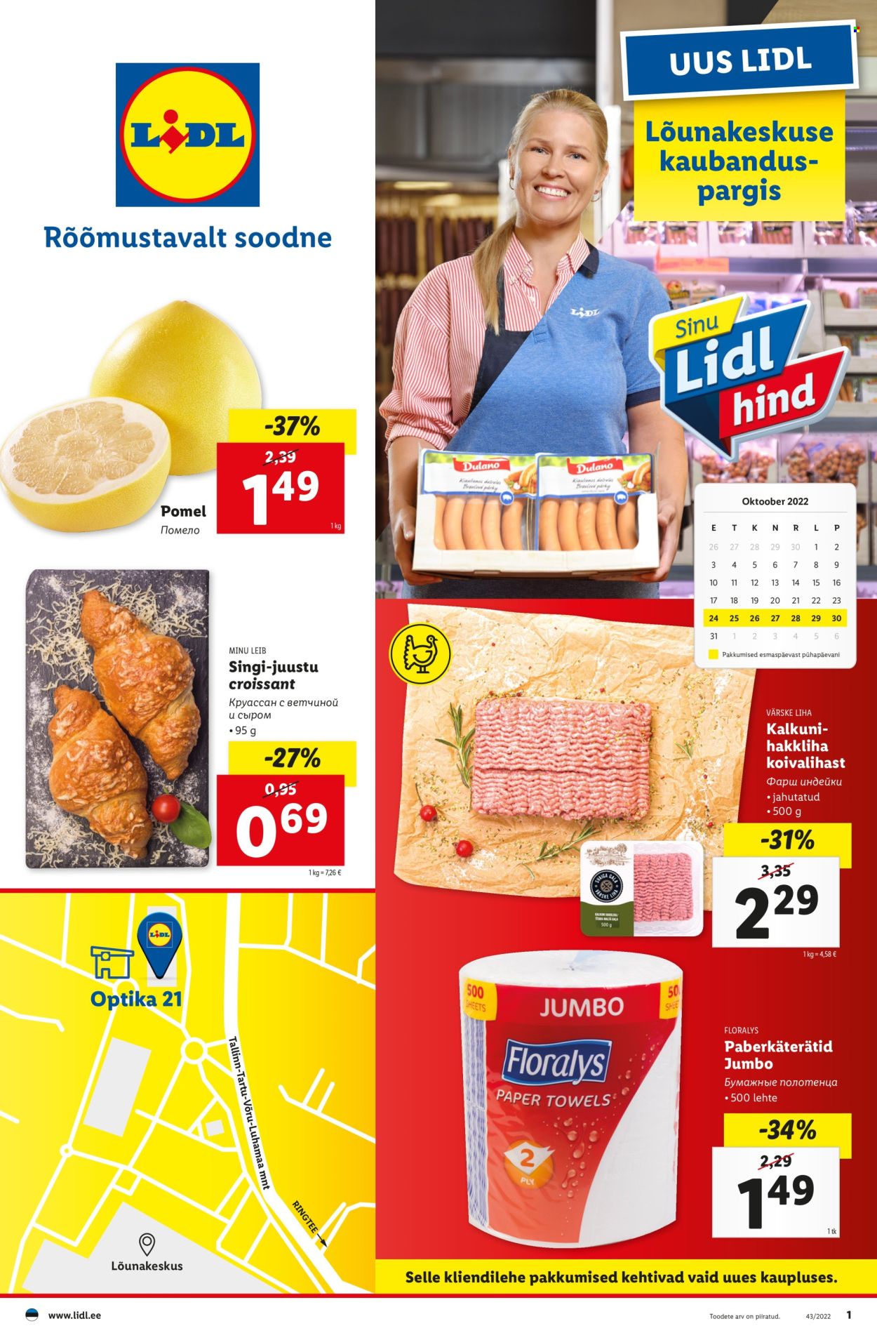 Lidl kliendileht - 22.10.2022 - 30.10.2022. Lehekülg 1
