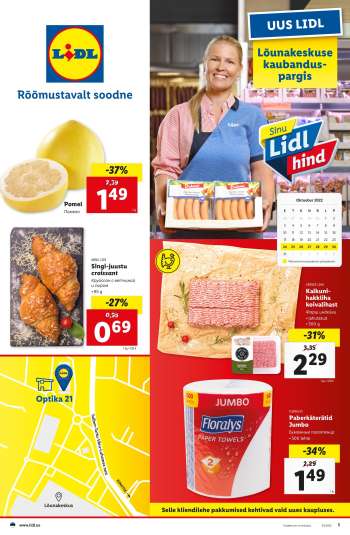 Kaupluse Lidl kliendileht - 22.10.2022 - 30.10.2022.