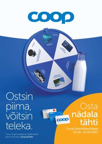 Kaupluse Coop kliendileht - 25.10.2022 - 31.10.2022.