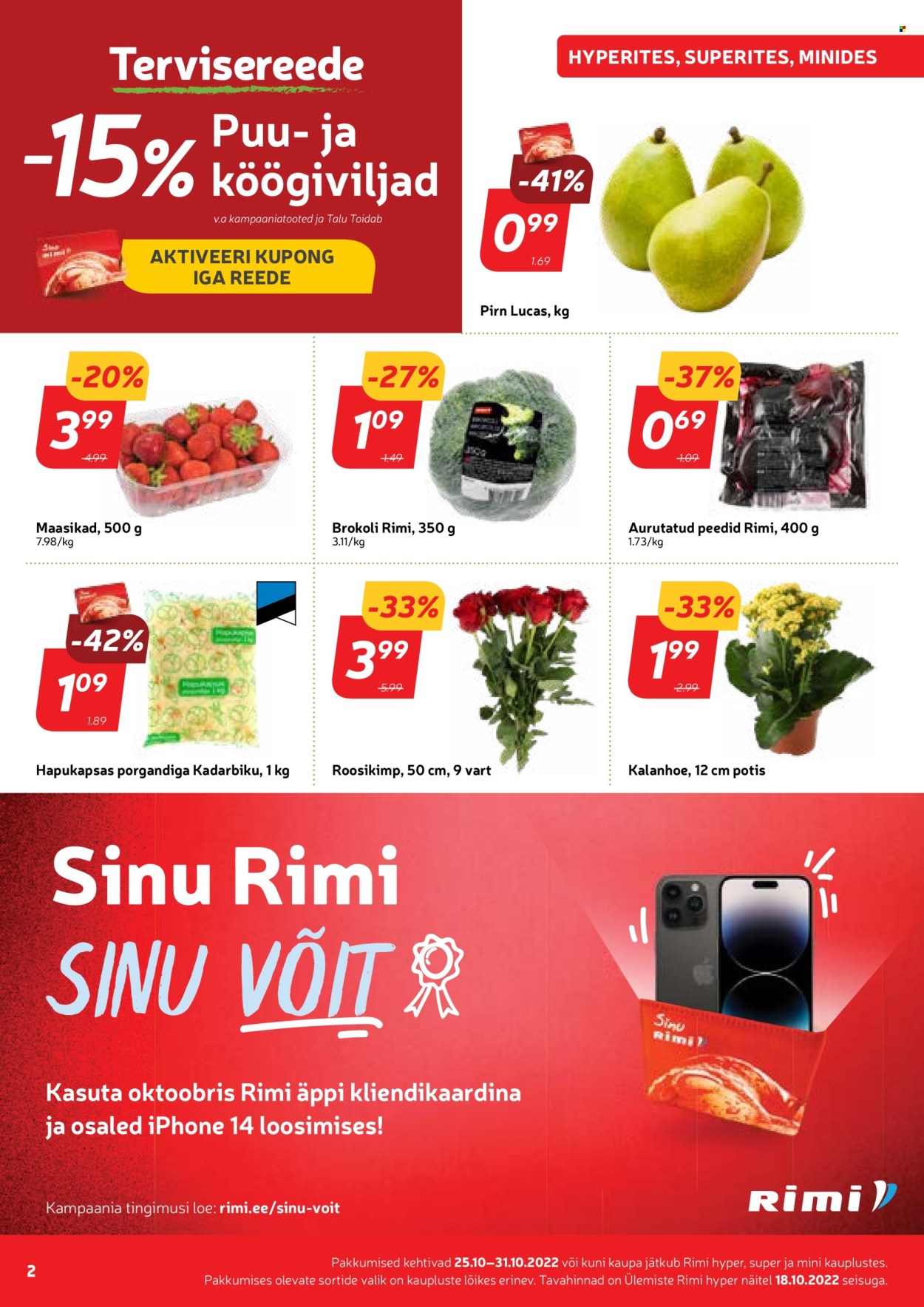 Rimi kliendileht - 25.10.2022 - 31.10.2022. Lehekülg 2