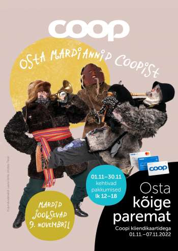 Kaupluse Coop kliendileht - 01.11.2022 - 07.11.2022.