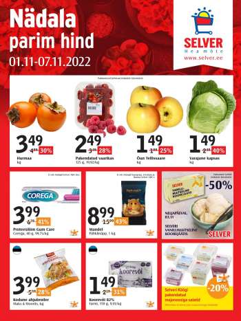 Kaupluse Selver kliendileht - 01.11.2022 - 07.11.2022.