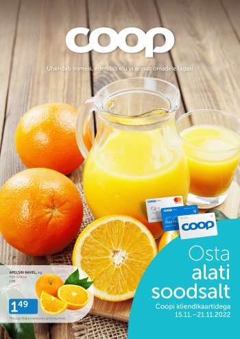 Kaupluse Coop kliendileht - 15.11.2022 - 21.11.2022.