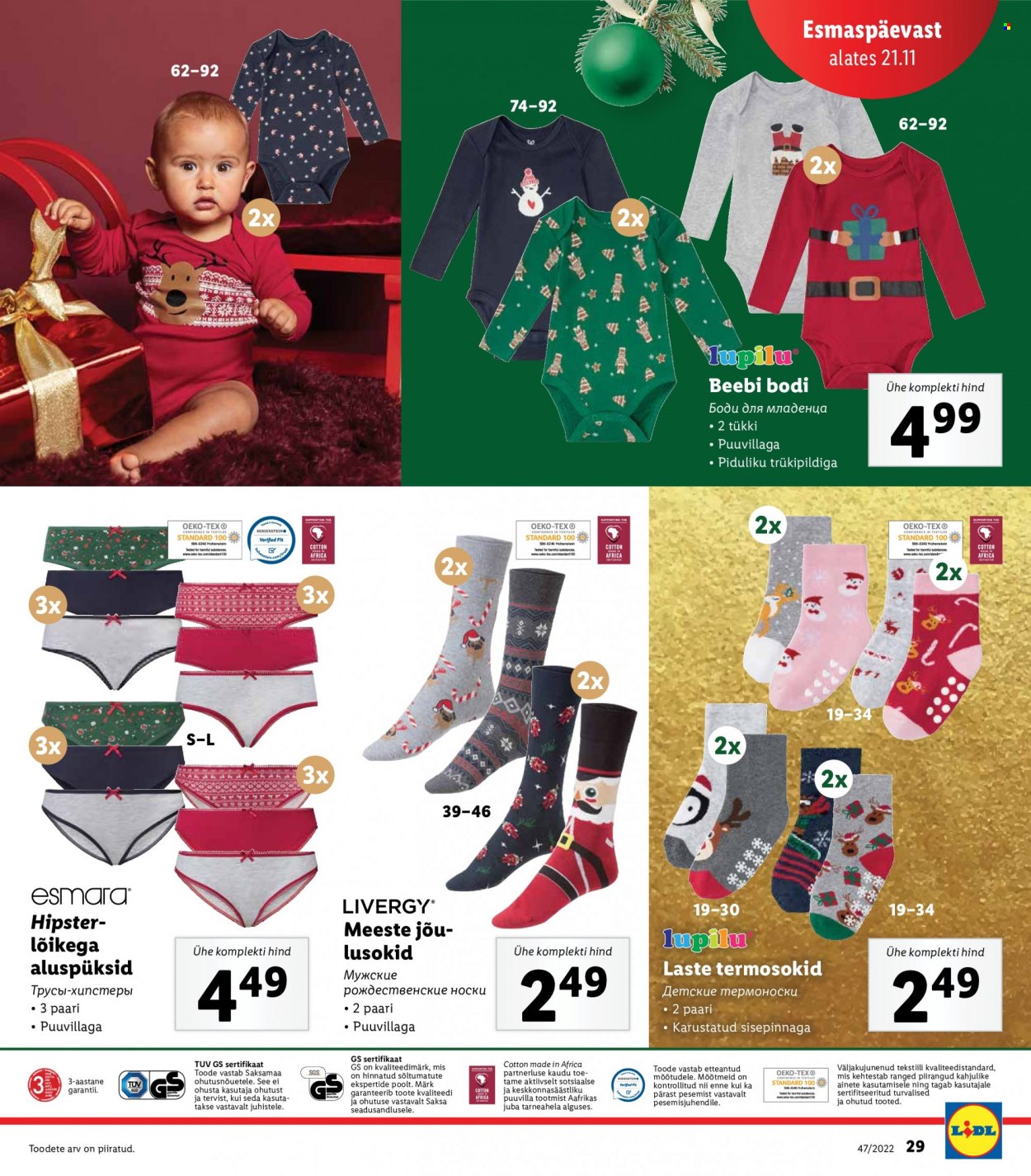 Lidl kliendileht - 21.11.2022 - 27.11.2022. Lehekülg 29