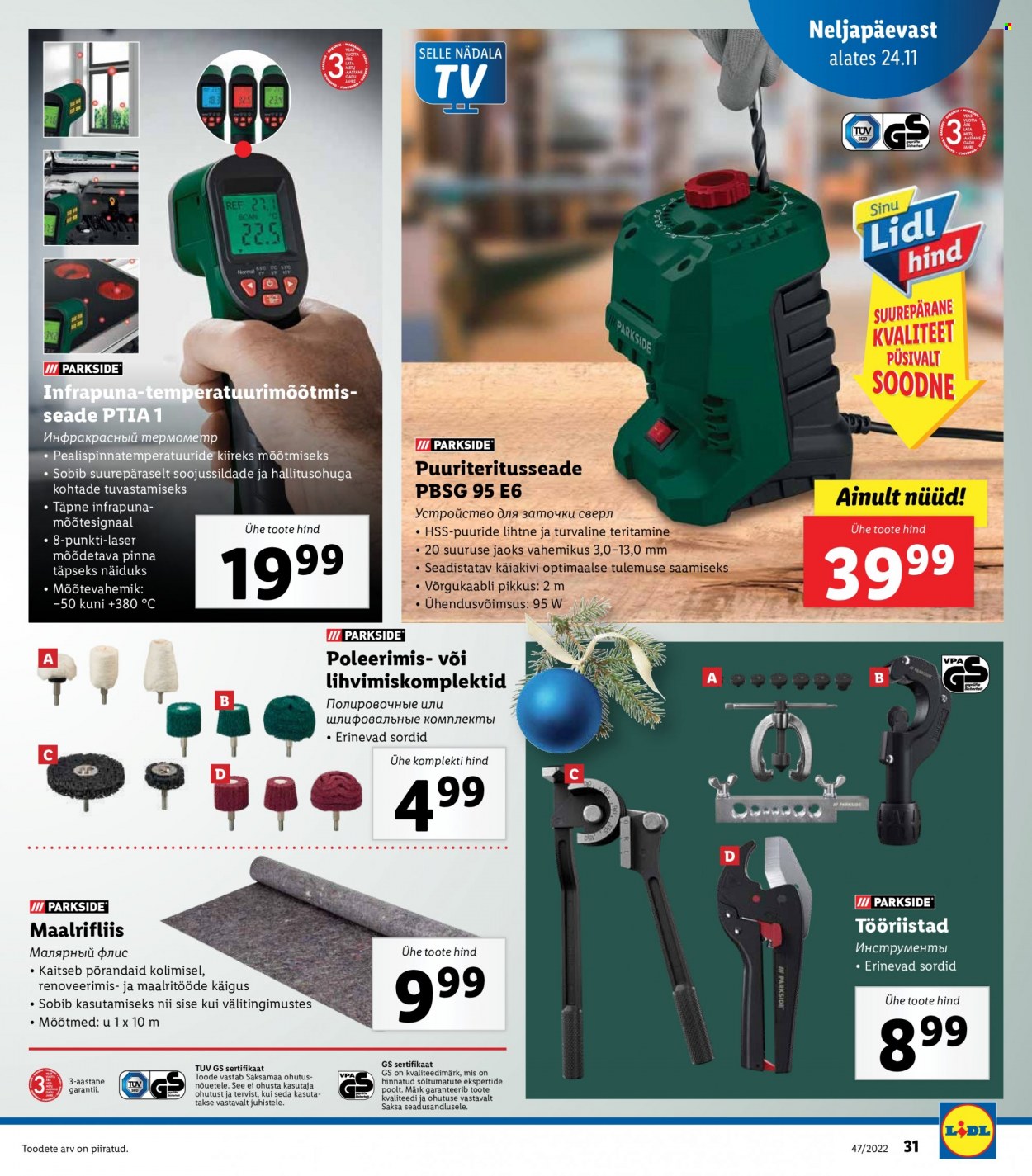 Lidl kliendileht - 21.11.2022 - 27.11.2022. Lehekülg 31