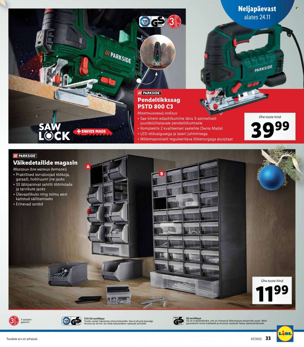 Lidl kliendileht - 21.11.2022 - 27.11.2022. Lehekülg 33