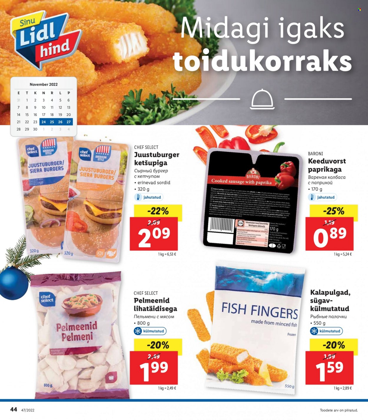 Lidl kliendileht - 21.11.2022 - 27.11.2022. Lehekülg 44