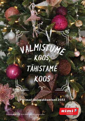 Kaupluse Rimi kliendileht - 15.11.2022 - 26.12.2022.