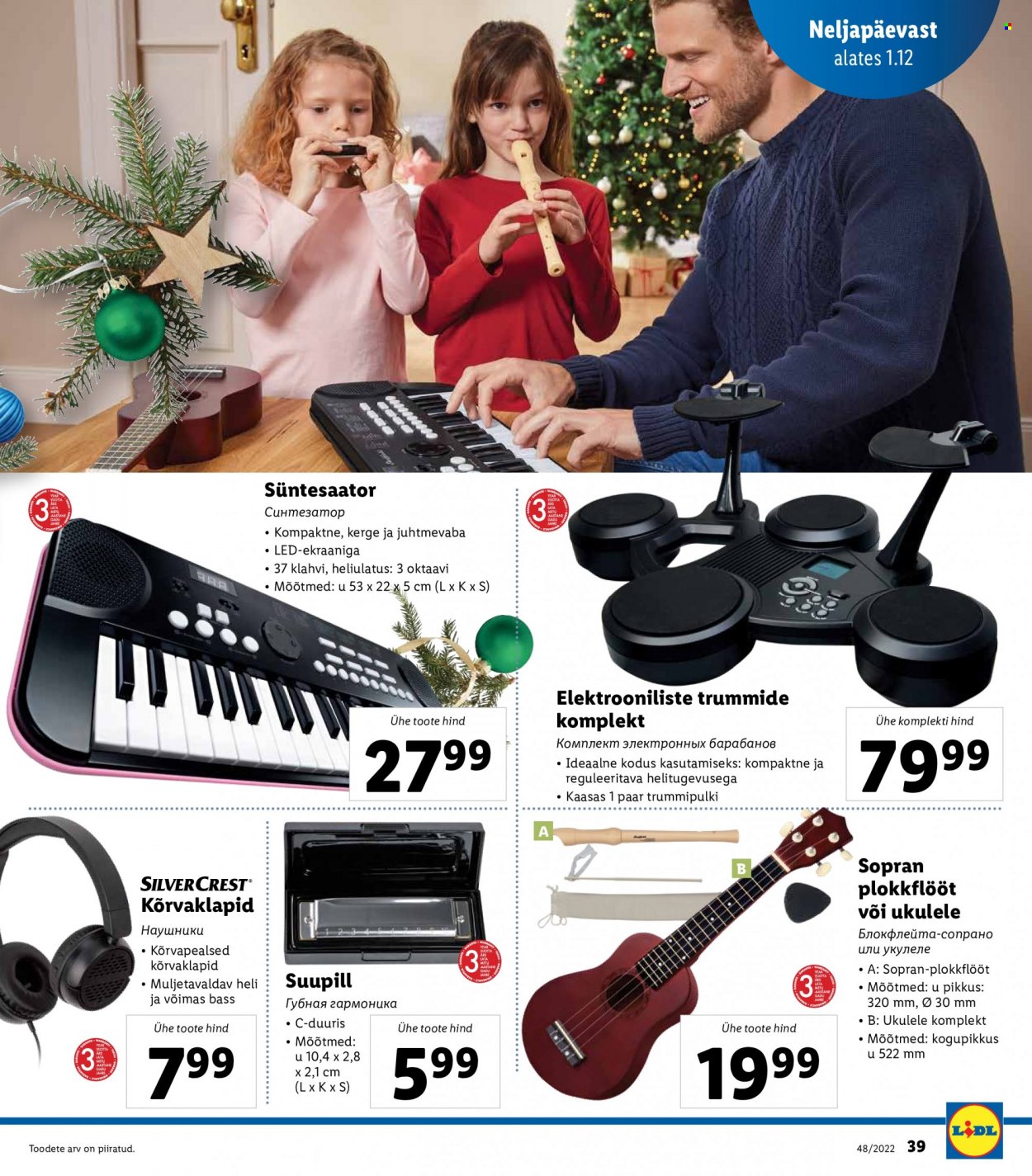 Lidl kliendileht - 28.11.2022 - 04.12.2022. Lehekülg 39
