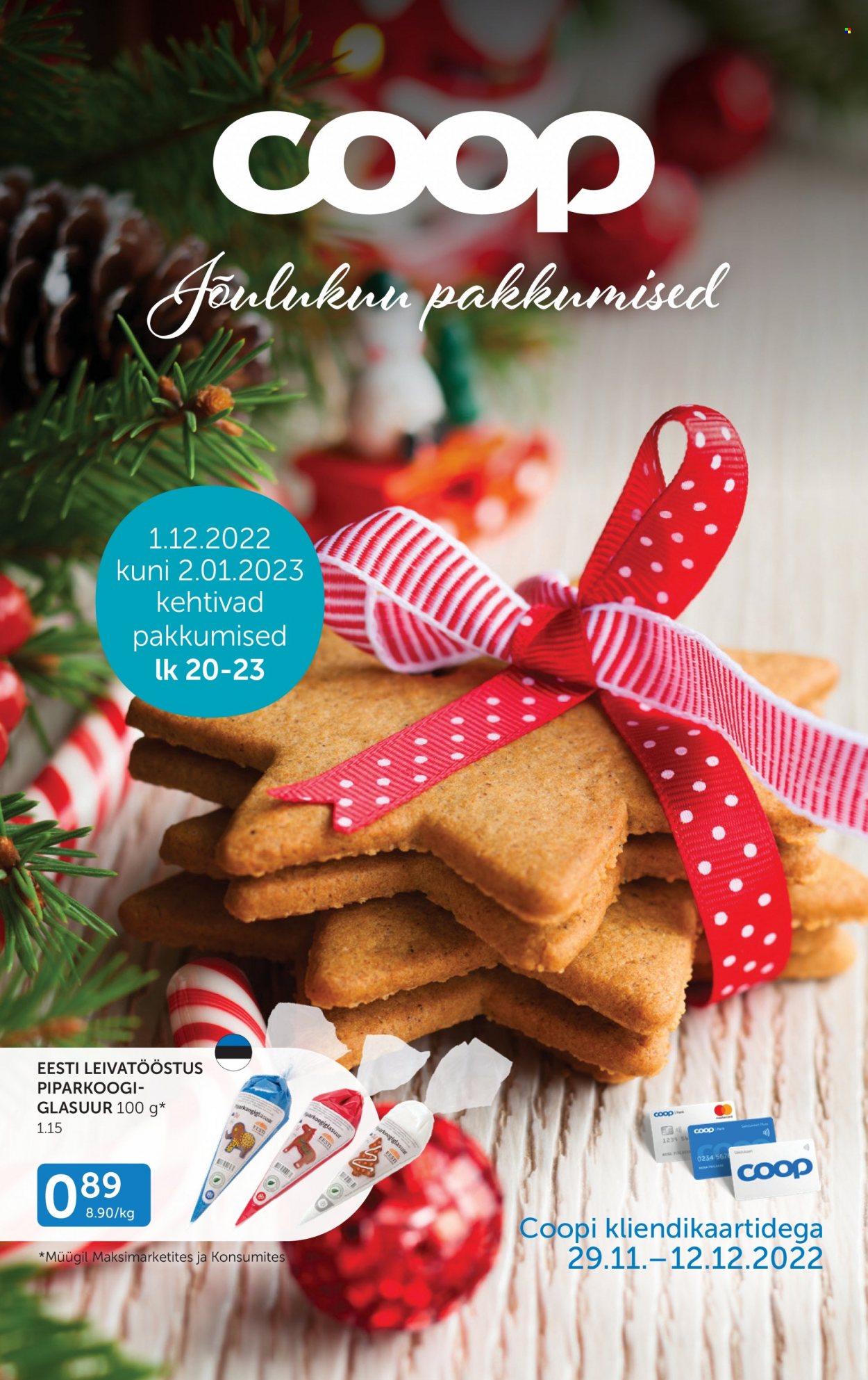 Coop kliendileht - 29.11.2022 - 12.12.2022. Lehekülg 1