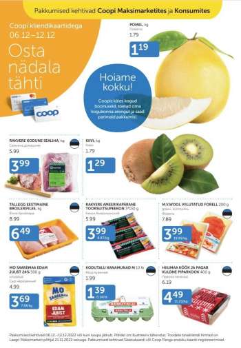 Kaupluse Coop kliendileht - 06.12.2022 - 12.12.2022.
