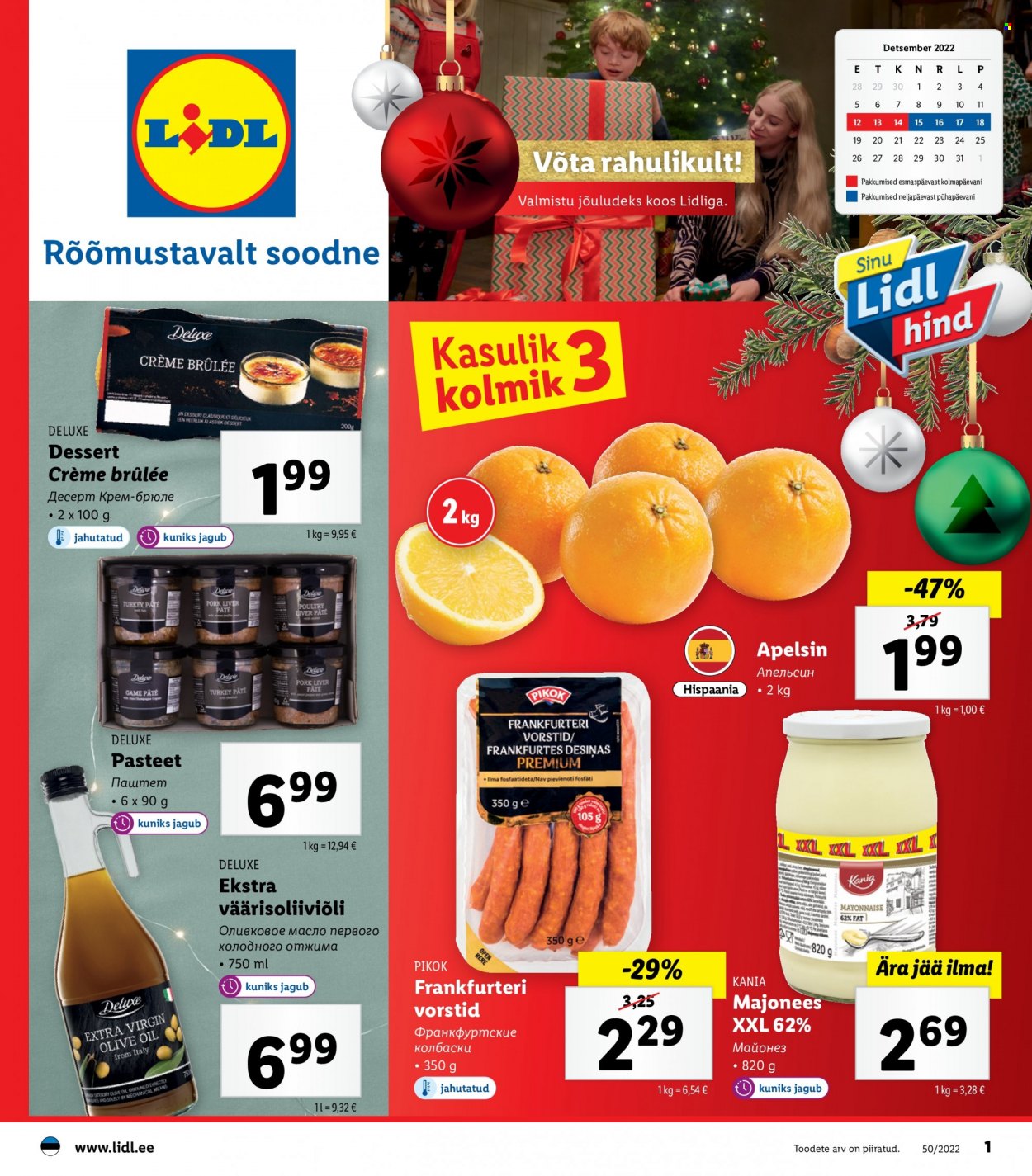 Lidl kliendileht - 12.12.2022 - 18.12.2022. Lehekülg 1