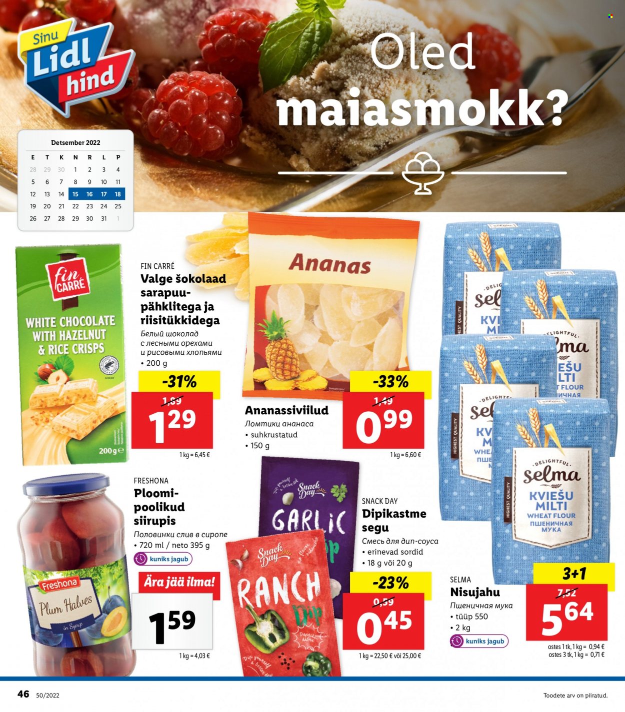 Lidl kliendileht - 12.12.2022 - 18.12.2022. Lehekülg 46