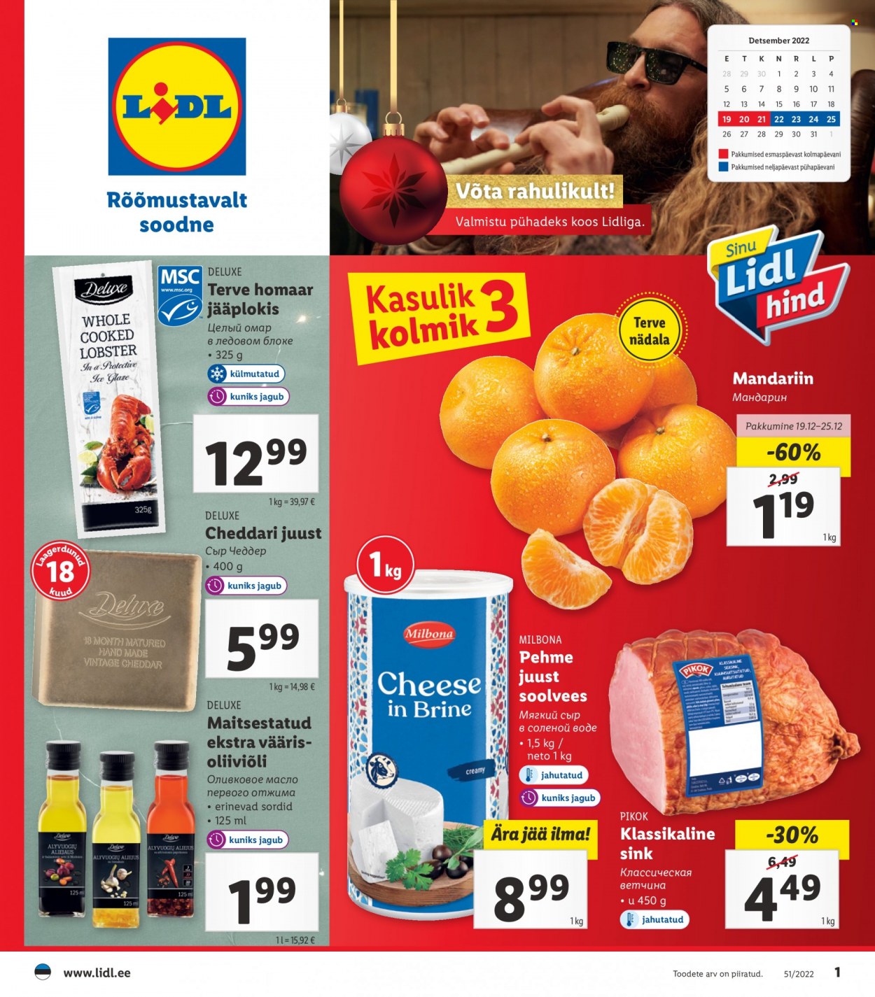 Lidl kliendileht - 17.12.2022 - 25.12.2022. Lehekülg 1