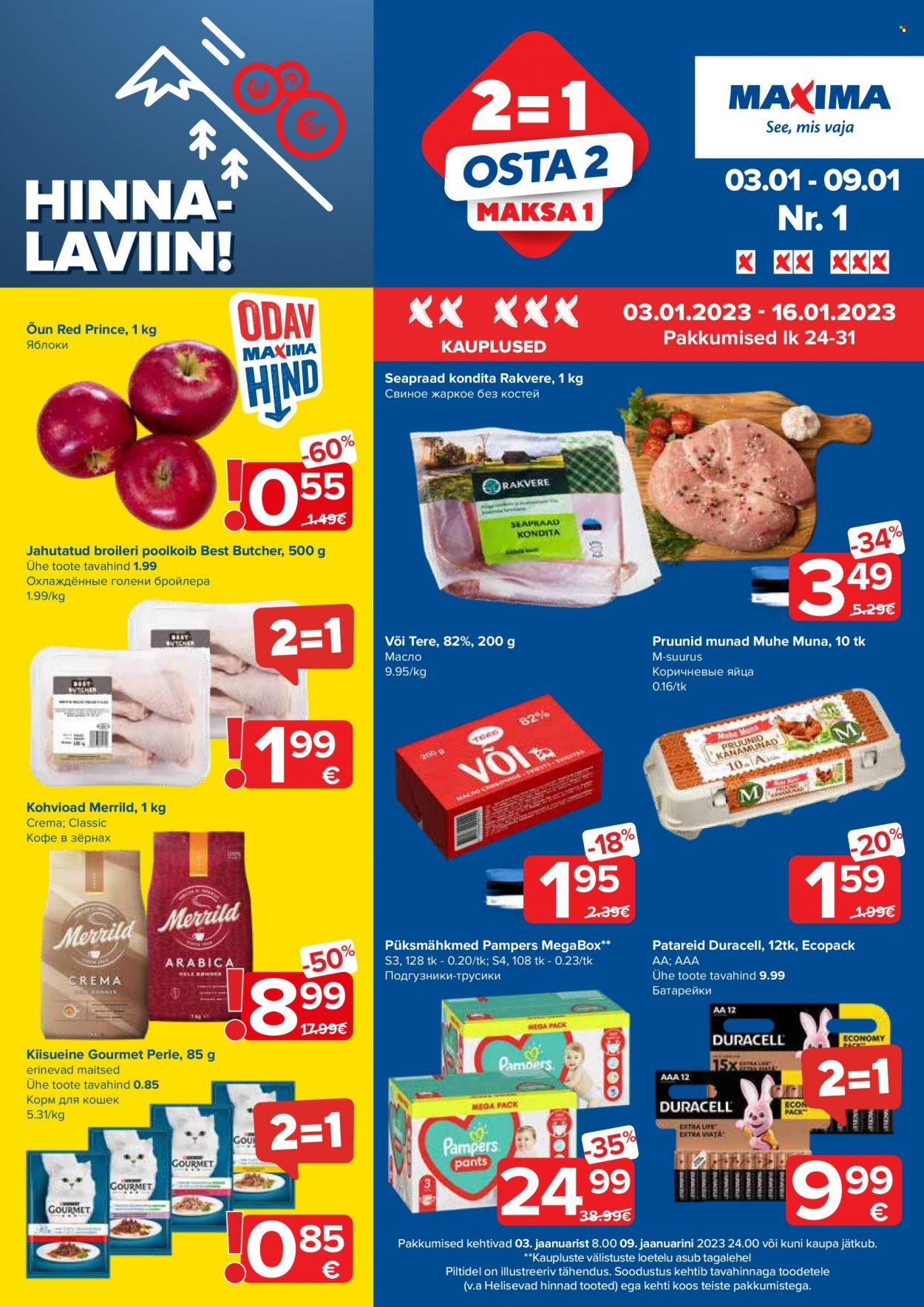 Maxima kliendileht - 03.01.2023 - 09.01.2023. Lehekülg 1
