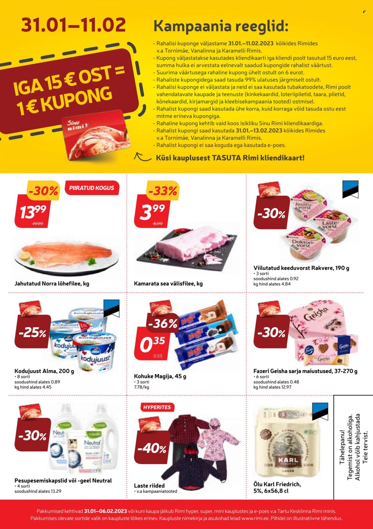 Rimi kliendileht - 31.01.2023 - 06.02.2023. Lehekülg 16