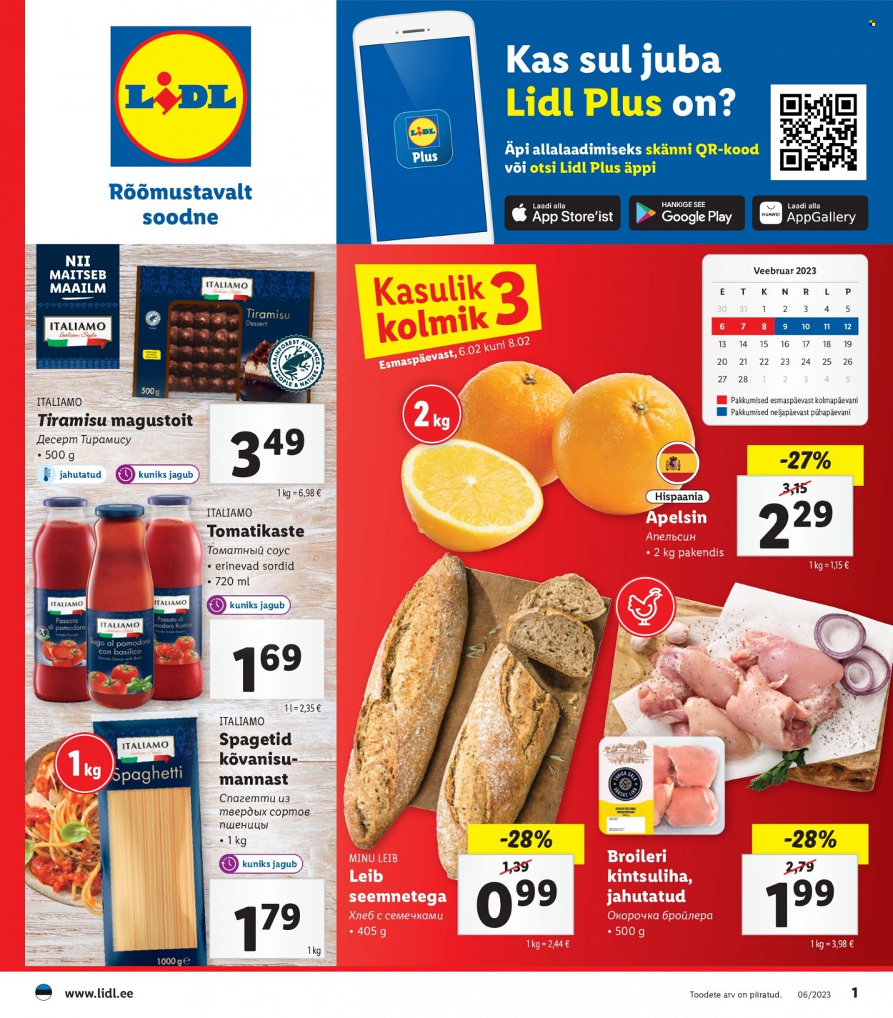 Lidl kliendileht - 06.02.2023 - 12.02.2023. Lehekülg 1