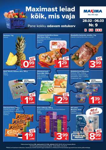 Kaupluse Maxima kliendileht - 28.02.2023 - 06.03.2023.