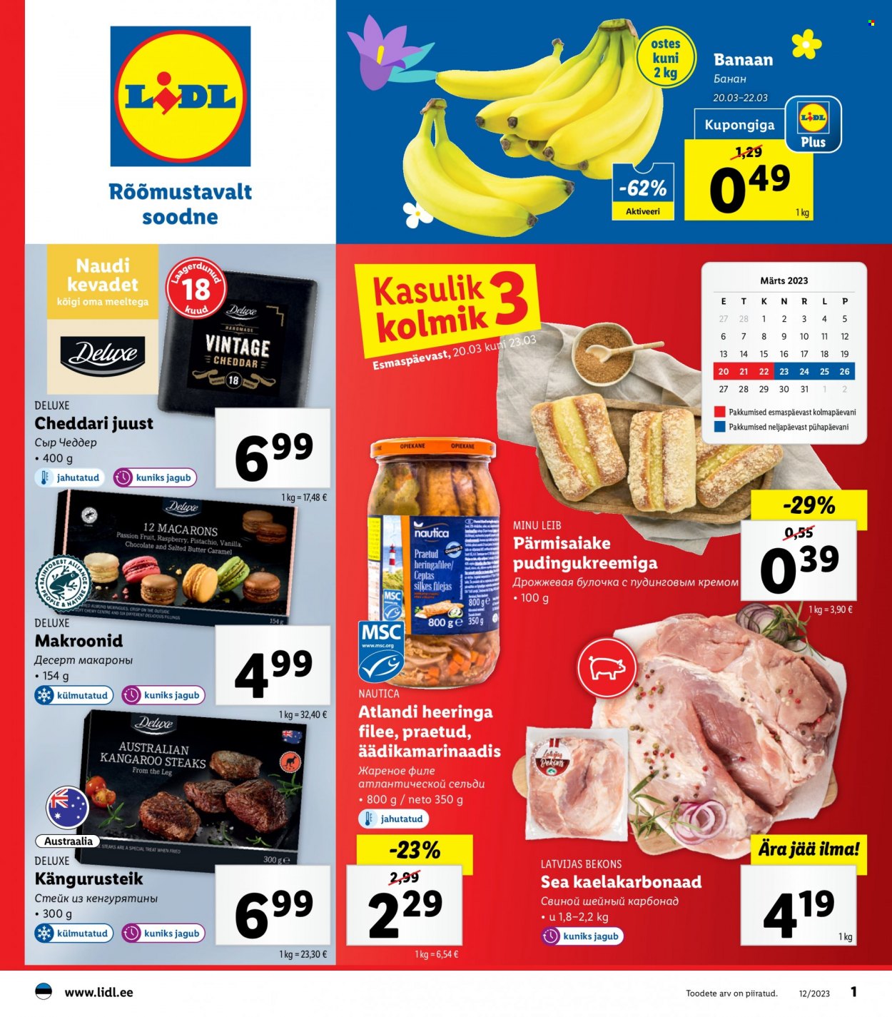Lidl kliendileht - 20.03.2023 - 26.03.2023. Lehekülg 1