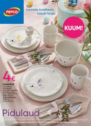 Kaupluse Pepco kliendileht - 23.03.2023 - 12.04.2023.