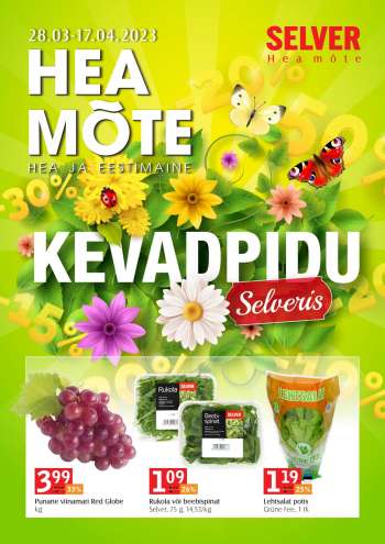 Kaupluse Selver kliendileht - 28.03.2023 - 17.04.2023.