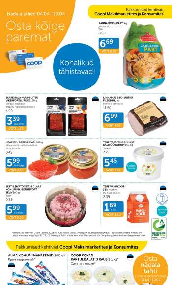 Kaupluse Coop kliendileht - 04.04.2023 - 10.04.2023.