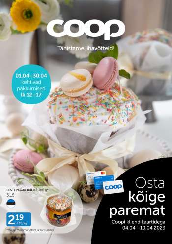 Kaupluse Coop kliendileht - 04.04.2023 - 10.04.2023.