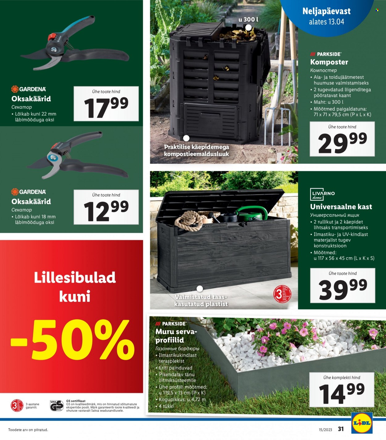 Lidl kliendileht - 10.04.2023 - 16.04.2023. Lehekülg 31