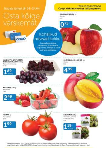 Kaupluse Coop kliendileht - 18.04.2023 - 24.04.2023.