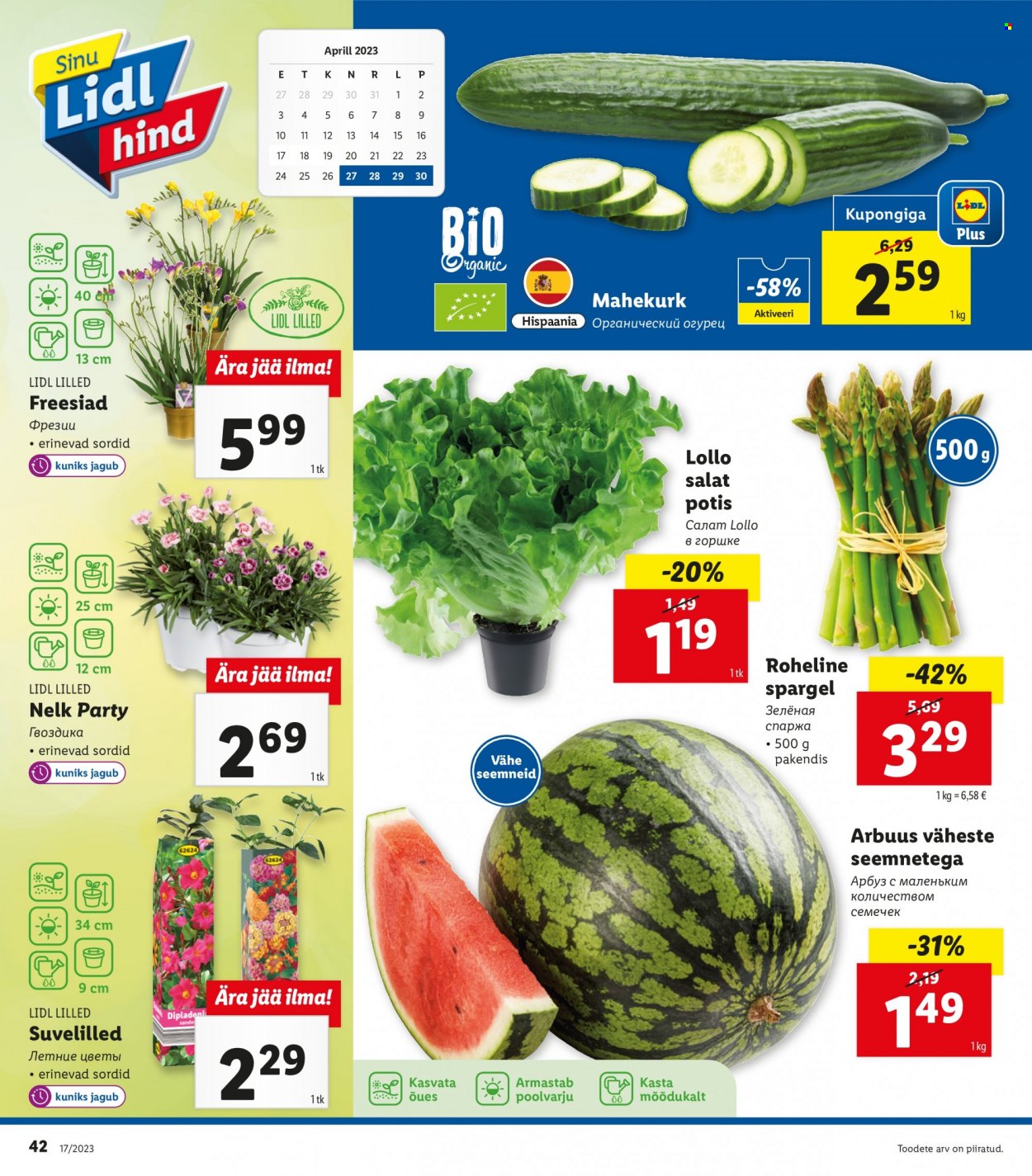 Lidl kliendileht - 24.04.2023 - 30.04.2023. Lehekülg 42