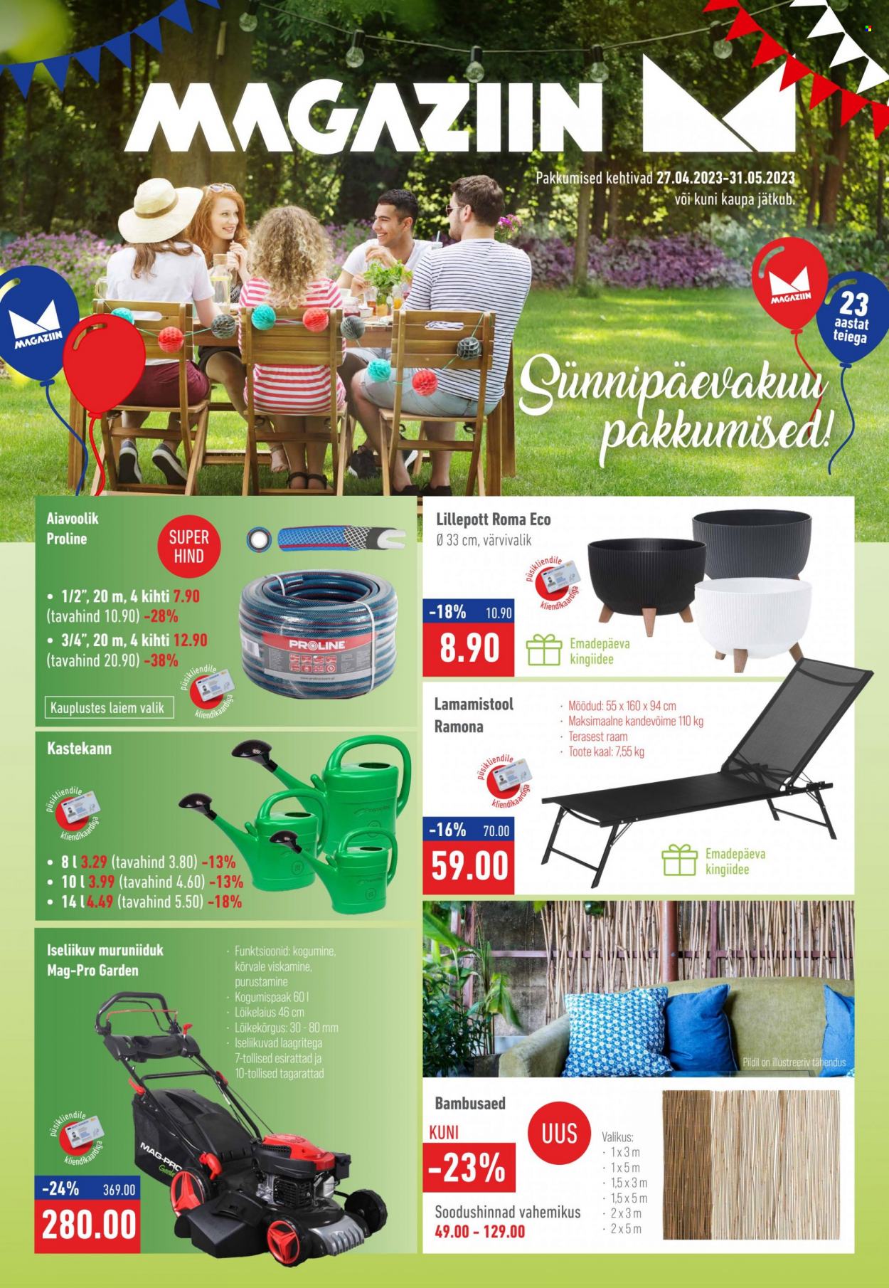 Magaziin kliendileht - 27.04.2023 - 31.05.2023. Lehekülg 1
