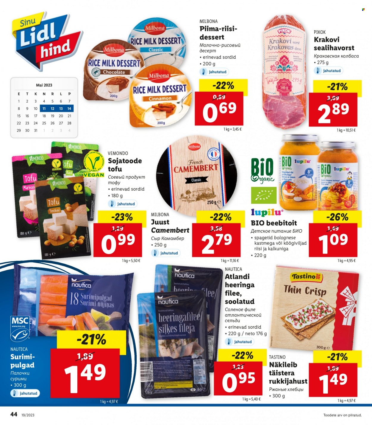 Lidl kliendileht - 08.05.2023 - 14.05.2023. Lehekülg 44