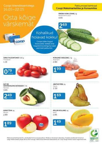 Kaupluse Coop kliendileht - 16.05.2023 - 22.05.2023.