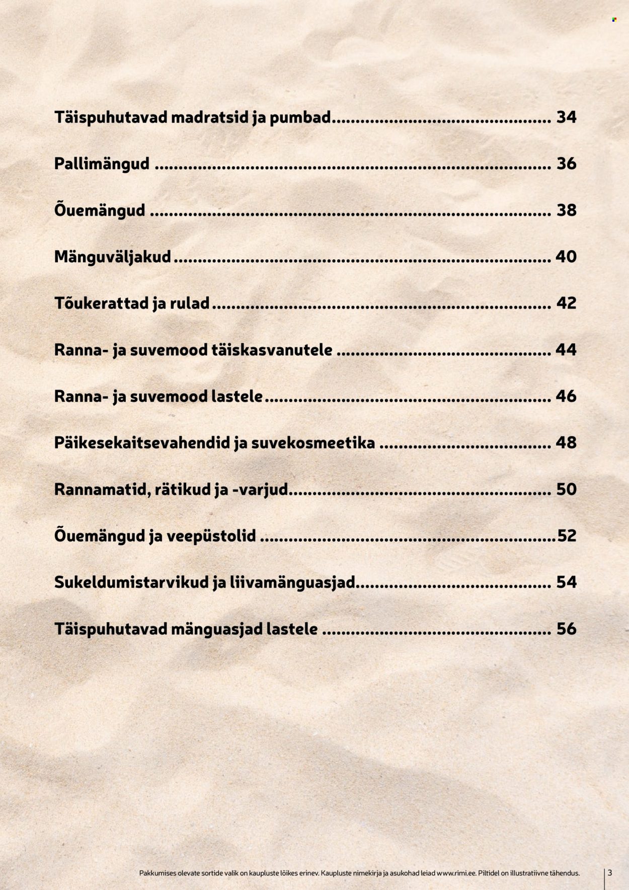 Rimi kliendileht. Lehekülg 3