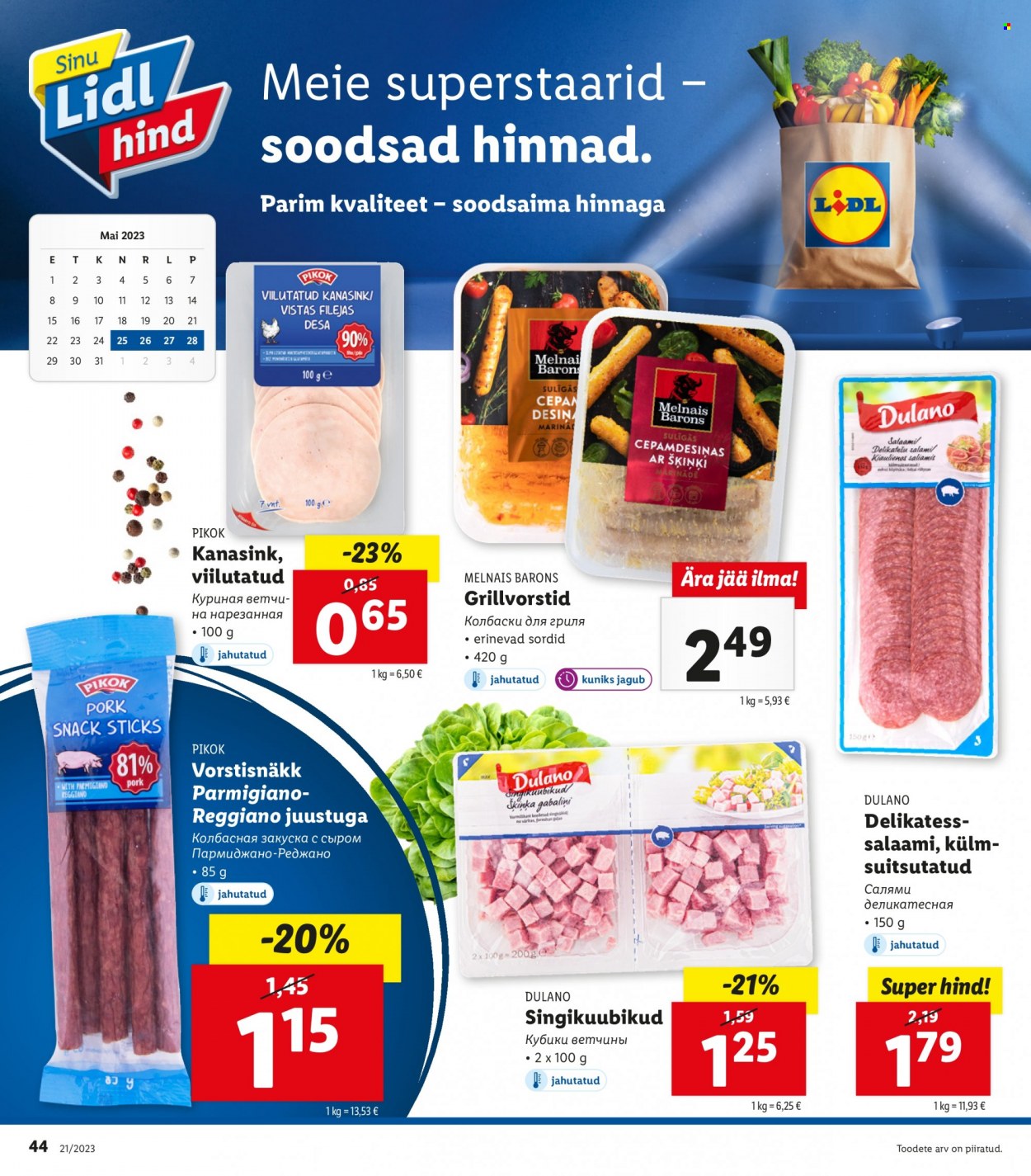 Lidl kliendileht - 22.05.2023 - 28.05.2023. Lehekülg 44