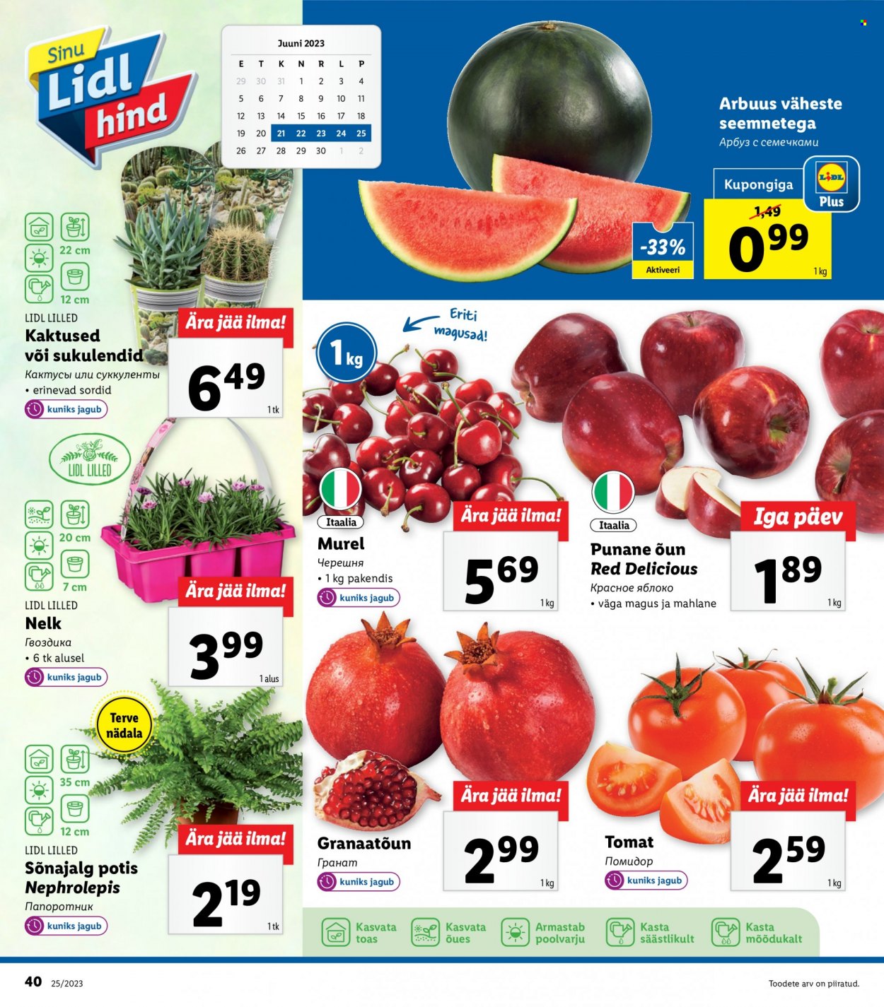 Lidl kliendileht - 19.06.2023 - 25.06.2023. Lehekülg 40