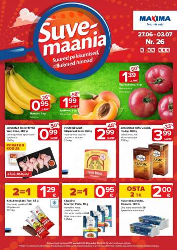 Kaupluse Maxima kliendileht - 27.06.2023 - 03.07.2023.