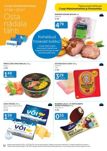 Kaupluse Coop kliendileht - 27.06.2023 - 03.07.2023.