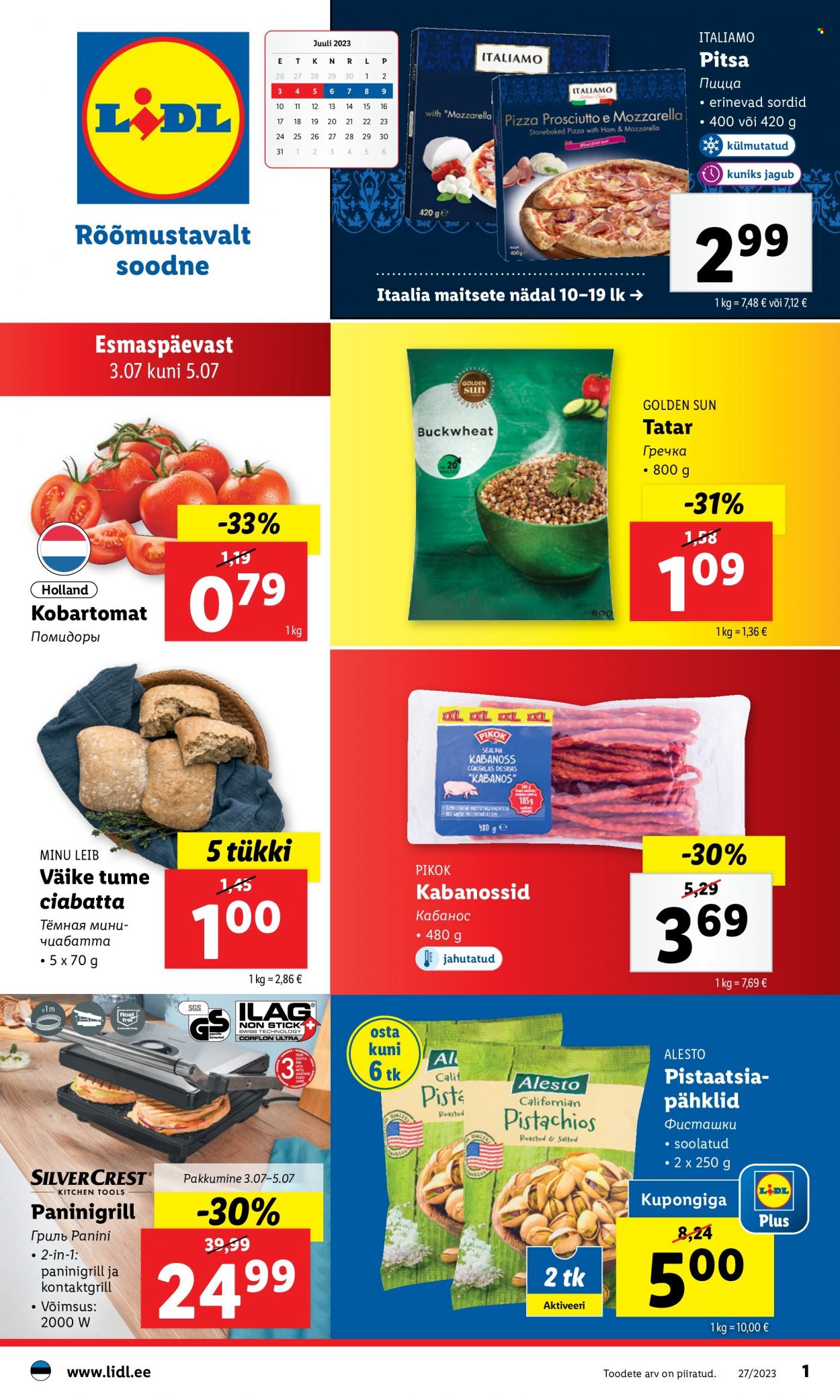 Lidl kliendileht - 03.07.2023 - 09.07.2023. Lehekülg 1